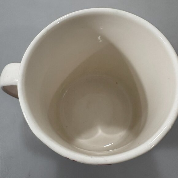 Crate & Barrel Red White Candy Cane Striped 16 oz Mug Peppermint Twist - Picture 5 of 6